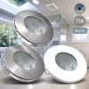 7W LED Bad Einbauleuchte 230V / Dimmbar / IP65 / 550Lumen / Warmweiss