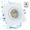 7W LED Bad Einbaustrahler Marin 230 Volt / 90 x 90 mm / IP44 / Quadratisch / 550 Lumen