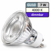 7Watt / LED Leuchtmittel Gu10 / DIMMBAR / 4000k / 450lm / 230Volt / Neutral-Weiß