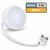 85mm IP44 LED Bad Einbauspots | 230V | 5W | Loch = 60 - 70mm | Milchglas