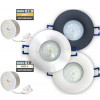 85mm IP44 LED Bad Einbauspots | 230V | 5W | Loch = 60 - 70mm | Schraubadapter