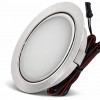 9 Stück - Flache LED Möbel Einbauleuchte Milena 12Volt - 3Watt - 190Lumen - Milchglas