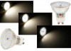 SMD LED Einbaustrahler Sandy / 3 - Stufen Dimmbar per Lichtschalter / 230Volt / 5W / Aluminium