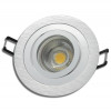 Einbaustrahler Leonie / LED Leuchtmittel 230V / 5Watt / 400Lumen / Aluminium / Silber
