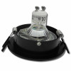 Einbaustrahler Leonie / LED Leuchtmittel 230V / 5Watt / 400Lumen / Aluminium / Schwarz