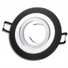 Aluminium Einbaustrahler Sandy / 12V und 230V / Schwarz / OHNE Leuchtmittel