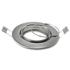 Einbaurahmen GU10 230V Edelstahl – schwenkbar, Ø68–75mm, für LED/Halogen Ø50mm, ohne Leuchtmittel