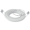 Einbaurahmen GU10 230V Weiß – schwenkbar, Ø68–75mm, für LED/Halogen Ø50mm, ohne Leuchtmittel