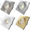 Einbaustrahler Dario / LED Leuchtmittel 230V / 7Watt / 550Lumen / Quadratisch