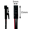 Elektronischer LED Trafo / Treiber / 15W / inkl. Zuleitung und 6-fach Verteiler für Mini AMP Stecker