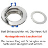 Flache 5W LED Bad Einbauleuchte Marina 230V / IP44 / COB LED Modul