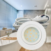 Flache IP44 LED Möbel Einbauspots New Lina 12V - 2W - Weiss - 72mm