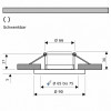 Flacher MCOB LED Einbaustrahler Tomas | 230V | 5Watt | ET=30mm