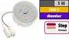 Flacher SMD LED Einbaustrahler Dario | 220Volt | 5Watt | STEP DIMMBAR | ET=32mm