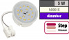 Flacher SMD LED Einbaustrahler Dario | 220Volt | 5Watt | STEP DIMMBAR | ET=32mm