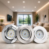 Flacher SMD LED Einbaustrahler Timo / 220Volt / 5Watt / 100% DIMMBAR / ET=32mm