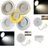 Flacher SMD LED Einbaustrahler Timo / 220Volt / 7Watt LED Lampenmodul / ET=32mm