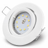 Flacher SMD LED Einbaustrahler Timo / 220Volt / 7Watt LED Lampenmodul / ET=32mm