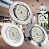 Flacher SMD LED Einbaustrahler Tomas | 230V | 5W | STEP DIMMBAR | ET=30mm