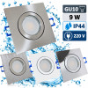 IP44 | SMD LED Einbauleuchten Marin | 9Watt | 230Volt | Quadratisch