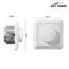 LED-Dimmer für elektronische Trafos McPower Cup 250V/300W, UP, Memory-Funktion