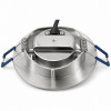 LED Einbauleuchte - 230V - 4.5W - Silber - Step dimmbar - Ø=90x25mm