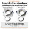 LED Einbaustrahler Marina / 230V / 5W / ET = 32mm / IP44 / Milchglas