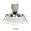 LED Einbaustrahler Timo / 230V / 5W / 400Lumen / Schwenkbar / Bajonettverschluss
