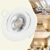LED Einbaustrahler Timo / 230V / 5W / 400Lumen / Schwenkbar / Bajonettverschluss