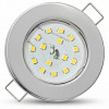 LED Einbaustrahler Tom | Flach | 230V | 5W | ET-28mm | Silber | Starr
