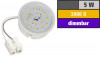 LED Einbaustrahler Tom | Flach | 230V | 5W | ET-28mm | Weiss | DIMMBAR