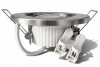 LED Einbaustrahler Tom | Flach | 230V | 7W | ET-30mm | Edelstahl gebürstet | STEP DIMMBAR