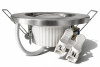 LED Einbaustrahler Tom | Flach | 230V | 7W | ET-30mm | Edelstahl gebürstet | STEP DIMMBAR