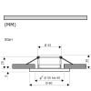 LED Einbaustrahler Tom | Flach | 230V | 7W | ET-30mm | Edelstahl gebürstet | STEP DIMMBAR