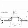 LED Einbaustrahler „Tomas“ – 12V, 3W, GU5.3 MR16, inkl. AMP-System & Trafo