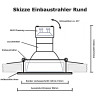 LED Einbaustrahler TOMAS • GU10 6W • 230V • warmweiß • schwenkbar