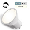 LED-STRAHLER GU10, 6W, 510LM, 4000K, NEUTRALWEISS, DIMMBAR