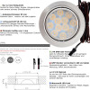 Sets Flache LED Möbel Einbauleuchte Lina 12Volt - 3Watt - 200Lumen - mit Transformator