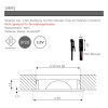 Sets Flache LED Möbel Einbauleuchte Lina 12Volt - 3Watt - 200Lumen - mit Transformator