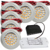 Sets Flache LED Möbel Einbauspots Mira 12V - 2,4W - 190Lumen - mit Trafo