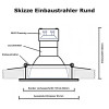 SMD LED Einbaustrahler Tom | 230Volt | 9 Watt | 900 Lumen | Weiss