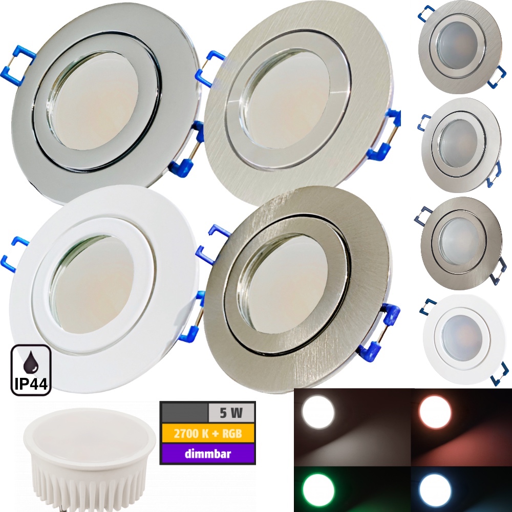 WIFI Bluetooth RGB/RGB+Warmweiß Boden Einbaustrahler LED Außen Küche Spot Lampe 