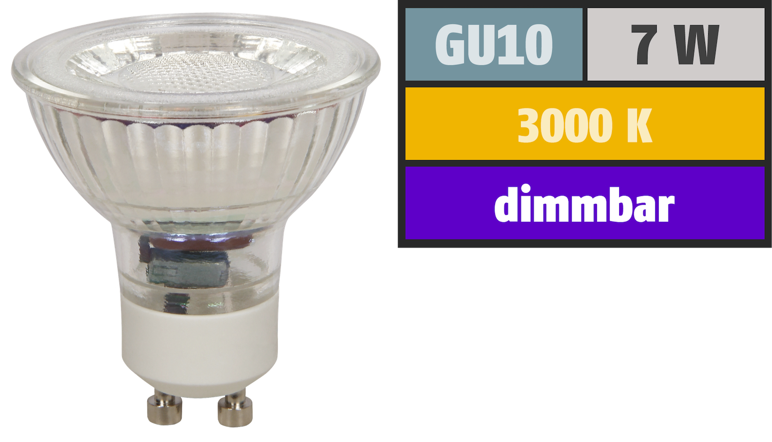 LED Einbauspots Lucy 230V7WStufenlos DimmbarBohrloch 68mmGu10 Lampen 