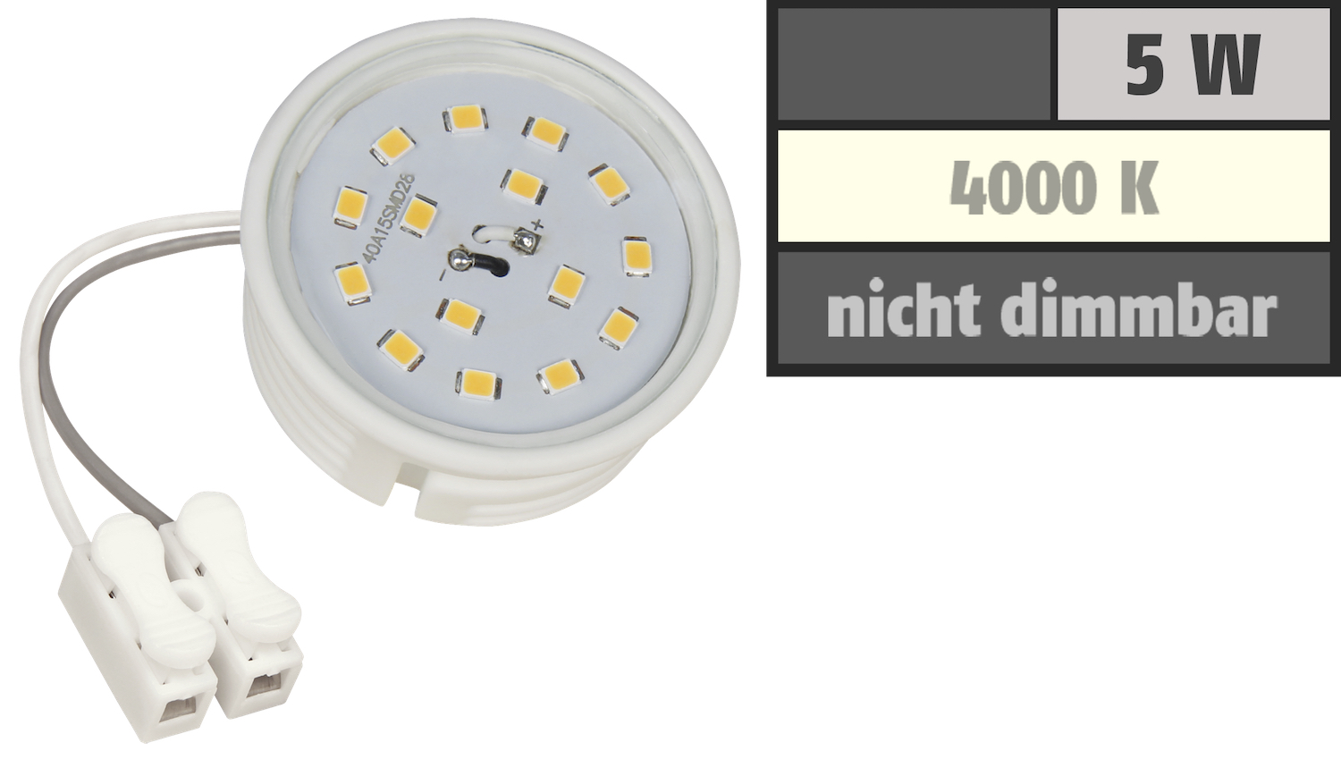 Flacher LED Bad Einbaustrahler Nautik 230V 3 x 5W SMD IP54 Starr Deckenleuchte 