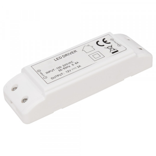 Elektronischer LED Trafo 1 -> 36Watt für LED Lampen oder Stripes -  stabilisierte Spannung. - Lichtfaktor24
