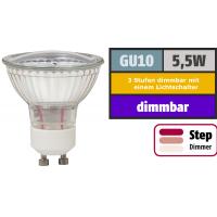 SMD LED Leuchtmittel 230Volt - 5Watt - Step dimmbar - Warmweiss