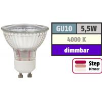 Bodeneinbaustrahler / Aufbaustrahler / SMD LED / 230Volt / IP65 / 5W STEP DIMMBAR