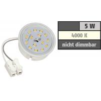 LED Einbaustrahler Tom | Flach | 230V | 5W | ET-28mm | Weiss | Starr