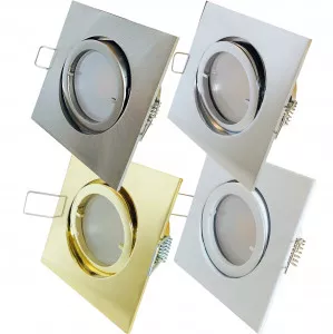 9 Watt LED Einbaustrahler Dario | 900 Lumen | 230Volt | Gu10 Fassung | IP20