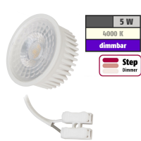 Flacher MCOB LED Einbaustrahler Tomas | 230V | 5W | STEP DIMMBAR | ET=30mm